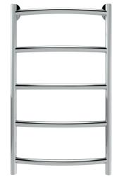 Полотенцесушитель 600х300 мм Indigo Arc LAW60-30 1/2"дюйма, водяной, нижнее подключение, из нержавеющей стали, форма лесенка, настенный, цвет хром, для ванны, вертикальный