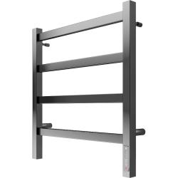 Полотенцесушитель 500х550 Terminus Ното quick touch П4 электрический, с терморегулятором, подключение нижнее, с вилкой, нержавеющая сталь 4670078544513