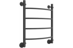 Полотенцесушитель Двин R 60/50, водяной (1"-1/2" К3  графит), универсальное подключение, нержавеющая сталь, настенный, форма лесенка, цвет графит, к отоплению и ГВС, для отопления, обогрева в ванной