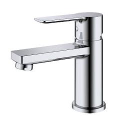 Смеситель для раковины/умывальника Splenka S06.10 однорычажный, неповоротный, фиксированный излив, длина 107 мм, высота 71 мм, латунь, цвет хром