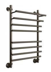 Полотенцесушитель Двин F Primo 80/50, водяной (1"-3/4"-1/2" К3  оружейная сталь), универсальное подключение, нержавеющая сталь, настенный, форма лесенка, цвет оружейная сталь, к отоплению и ГВС, для отопления, обогрева в ванной