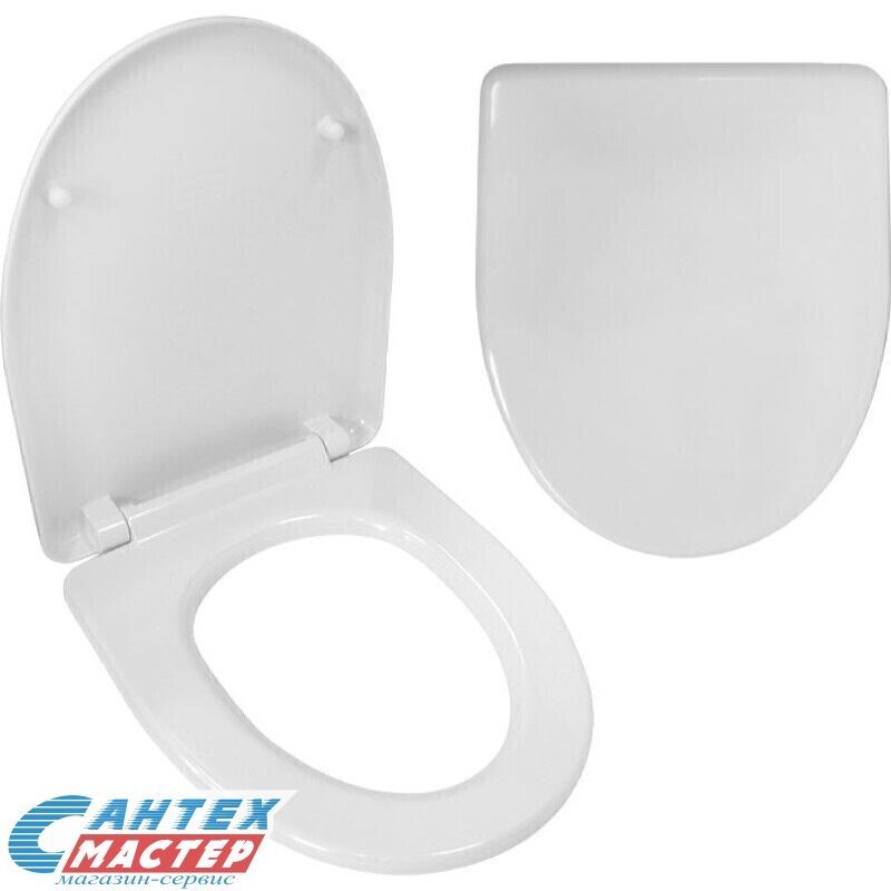 Сиденье для унитаза Sanita Виктория/Идеал/Лада/Стандарт, дюропласт стальные крепления 20975009