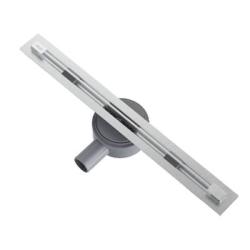 Водоотводящий желоб Raglo R653.70.05 щелевой, 700 мм, цвет сатин, поворотный сифон 360°, DN 50 