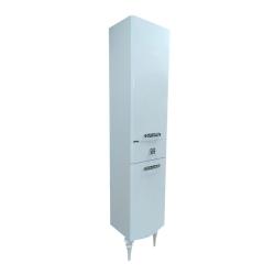 Пенал Comforty Монако 40, 40х195х32,5 см, напольный, цвет: белый, 2 распашные дверцы/1 выдвижной ящик, шкаф/шкафчик напольный, прямоугольный, правый, правосторонний