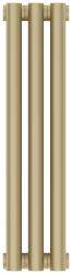 Радиатор отопления Сунержа Эстет-00 500х135 3 секции, цвет матовая шампань, универсальное подключение, нержавеющая сталь, трубчатый