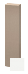 Пенал Duravit DuraStyle, 40x24x180 см, подвесной, (левый), с дверцей, с полкой, со стеклянными полками, цвет: лен/белый матовый, в ванную комнату