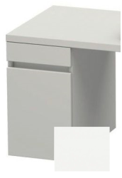 Тумба/шкафчик для консоли/столешницы Duravit DuraStyle под раковину 30х54,8х51,2 см, подвесная, ДСП, цвет: бетонно-серый/белый матовый, 1 выдвижной ящик, прямоугольная