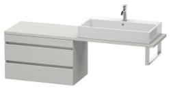 Тумба/шкафчик для консоли/столешницы Duravit DuraStyle под раковину 60х47,8х51,2 см, подвесная, ДСП, цвет: бетонно-серый, 2 выдвижных ящика, прямоугольная