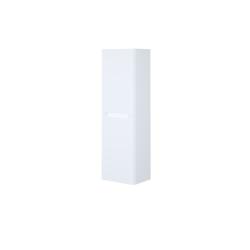 Пенал IDDIS Edifice подвесной, 25x35x110 см цвет белый, с дверцей/со стеклянными полками, универсальная ориентация, в ванную комнату 