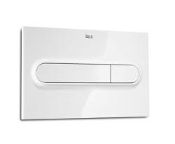 Кнопка смыва Roca Duplo One PL-1 цвет белый, размер 250 х 160 х 10 мм, клавиша управления для сливного бачка, инсталляции, два режима слива, механическая, панель