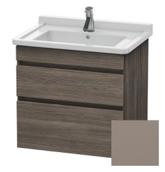 Тумба/шкафчик для консоли/столешницы Duravit DuraStyle под раковину 60х47,8х51,2 см, подвесная, ДСП, цвет: сосна терра/базальт, 2 выдвижных ящика, прямоугольная