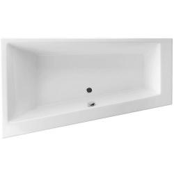 Ванна Excellent Sfera Slim, 170х100 см, акриловая, цвет- белый, (без гидромассажа, рамы, сифона, фронтальной панели), ассиметричная, левосторонняя, левая, приставная/встраиваемая