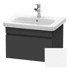 Тумба/шкафчик для консоли/столешницы Duravit DuraStyle под раковину 40х54,8х51,2 см, подвесная, ДСП, цвет: графит/белый матовый, 1 выдвижной ящик, прямоугольная