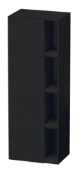 Пенал Duravit DuraStyle, 50x36x140 см, подвесной, (левый), с дверцей, с закрытыми/открытыми полками, цвет: дуб черный, в ванную комнату