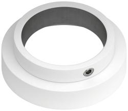 Отражатель Сунержа TUBE 1", диаметр 33.7 мм, нержавеющая сталь, цвет матовый белый, для полотенцесушителей, глубокий, с прямыми гранями