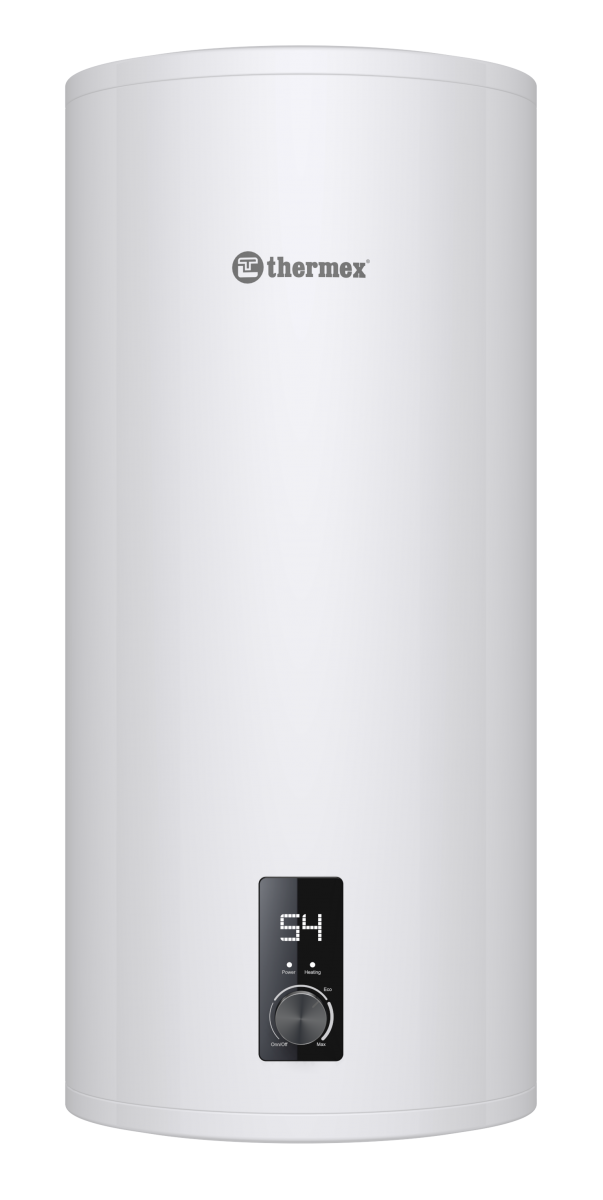 Водонагреватель 80 л Thermex Solo 80 V электрический, настенный, вертикальный, накопительный тип, 2 квт, 781х410х410 мм, 230 в, (цвет белый, круглая), с нижней подводкой