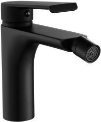 Смеситель для биде REA HASS, для унитаза/биде, однорычажный, неповоротный, длина 108 мм, латунь, цвет черный матовый