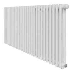 Радиатор Royal Thermo Shift R22 VC2050 стальной 2 трубчатый, 32 секции, нижнее подключение, для отопления квартиры, дома, водяные, мощность 1984 Вт, настенный, цвет белый RAL9016