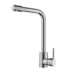 Смеситель для кухни/мойки AQUEDUC однорычажный, поворотный, керамический, длина излива 190 мм, высота 345 мм, нержавеющая сталь, цвет хром 345726