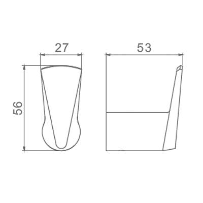 Крючок одинарный Raglo R307.05.09 настенный, латунь, форма округлая, для полотенец/халатов в ванную/туалет/душевую кабину, цвет графит