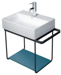 Полка Duravit DuraSquare для металлической консоли под раковину, размер 57х31 см, цвет: синий камень, стеклянная, прямоугольная, вставка, для раковины, в ванную комнату