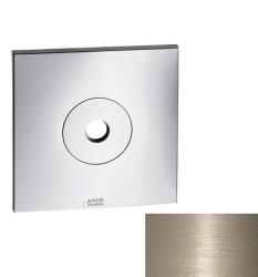 Розетка/панель для верхнего душа Axor Citterio декоративная, настенная/потолочная, 17х17 см, наружнего монтажа, металл, квадратная, цвет: шлифованный никель, для держателя верхнего душа/потолочного подсоединения