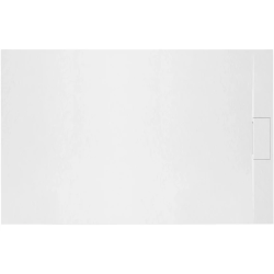 Душевой поддон Rea Bazalt 120х90 см, прямоугольный, искусственный камень, низкий, цвет: белый матовый, антискользящее покрытие, без бортика