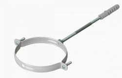 Крепление к стене Okseler D125 белое,  металлическое, хомут