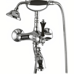 Смеситель для ванны/душа Cezares Margot, настенный, однорычажный, неповоротный, длина 145 мм, керамический, латунь, цвет хром Смеситель для ванны/душа Cezares Margot, настенный, однорычажный, неповоротный, длина 145 мм, керамический, латунь, цвет хром