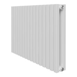 Радиатор Royal Thermo Shift Q30 C2050 стальной 2 трубчатый, 16 секций, боковое подключение, для отопления квартиры, дома, водяные, мощность 1632 Вт, настенный, цвет белый RAL9016