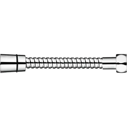 Душевой шланг LEDEME 150 см, 1/2” и 1/2”  (хром) для душа/лейки/ванны, в металлической/железной оплетке, без лейки