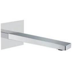 Излив Webert настенный, латунь, хром, плоский, с аэратором, l-образный, встраиваемый/встроенный, для смесителя/ванны/ванной/душевой