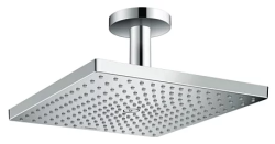 Верхний душ Hansgrohe Raindance E 300 1jet EcoSmart, потолочный монтаж, прямоугольный, с 1 режимом: RainAir, размер 30х30 см, латунь, цвет хром