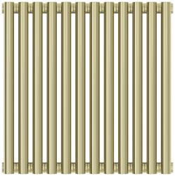 Радиатор отопления Сунержа Эстет-11 500х540 12 секций, цвет шампань, универсальное подключение, нержавеющая сталь, трубчатый