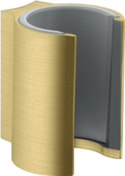 Держатель для душевой лейки Axor Starck, настенный, металлический, фиксированный, для душа/ванной/душевой кабины, цвет шлифованная медь, на стенку