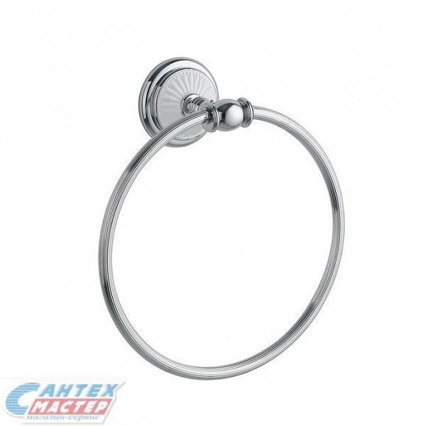 Полотенцедержатель Boheme Vogue Bianco кольцо хром 10135