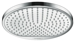 Верхний душ Hansgrohe Crometta S 240 1jet LowPressure, потолочного/настенного монтажа, круглый, с 1 режимом, размер 24х24 см, пластиковый, цвет хром, для душа/ванной
