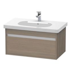 Тумба под раковину для консоли/столешницы Duravit Ketho 80х55х42,6 см, подвесная, ДСП, цвет: дуб терра, 1 выдвижной ящик, для встраиваемой сверху раковины, прямоугольная