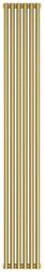 Радиатор отопления Сунержа Эстет-11 1800х270 6 секций, цвет состаренная латунь, универсальное подключение, нержавеющая сталь, трубчатый