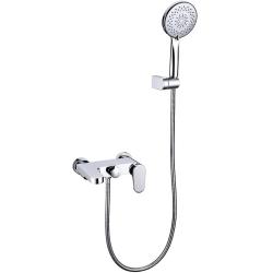 Смеситель для ванны/душа Boheme Spectre, однорычажный, настенный, керамический, неповоротный, длина излива 177 мм, латунь, цвет хром