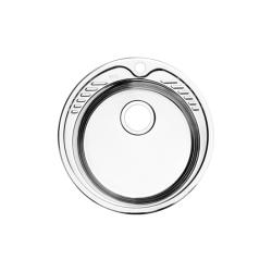 Мойка кухонная IDDIS Suno S D490 , 49х18 см, толщина 0.8 мм,  врезная, нержавеющая сталь, матовая (сатин) SUN49S0i77