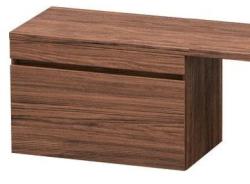 Тумба/шкафчик для консоли/столешницы Duravit DuraStyle под раковину 80х47,8х51,2 см, подвесная, ДСП, цвет: орех темный, 1 выдвижной ящик, прямоугольная