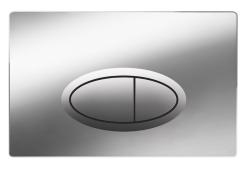 Кнопка смыва BelBagno, прямоугольная, цвет: хром глянцевый. пластик, клавиша управления для сливного бачка, инсталляции унитаза, двойная, механическая, панель, универсальная, размер 26х16,7х1,3 см