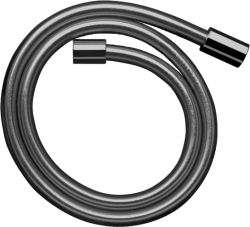 Шланг для душа Axor Starck 160 см, 1/2” и 1/2”  для душа/лейки/ванны, с металлическим эффектом, без лейки, внутренняя резьба, пластиковый, цвет полированный черный хром, душевой, для душа/ванной