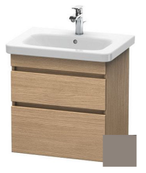 Тумба/шкафчик для консоли/столешницы Duravit DuraStyle под раковину 30х47,8х51,2 см, подвесная, ДСП, цвет: дуб европейский/базальт, 2 выдвижных ящика, прямоугольная