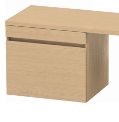 Тумба/шкафчик для консоли/столешницы Duravit DuraStyle под раковину 60х47,8х51,2 см, подвесная, ДСП, цвет: натуральный дуб, 1 выдвижной ящик, прямоугольная
