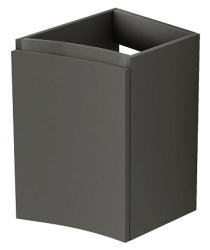 Тумба Cezares Vague 34, 34х40х55 см, подвесная, 1 распашная дверца, цвет моль серый матовый, шкафчик навесной, механизм доводчика, прямоугольная