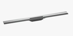 Решетка Hansgrohe RainDrain Flex 100, для пристенного монтажа, для душевого трапа, укорачиваемая, 100х7,6 см, цвет хром, для душа в пол, нержавеющая сталь, прямоугольная