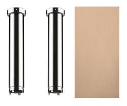 Потолочное подсоединение для верхнего душа Axor ShowerHeaven 1200/300 4jet, удлинение 23 см, цвет: шлифованное красное золото, латунный для душа/ванной/душевой кабины, на потолок, кронштейн, наружний монтаж