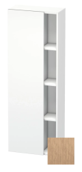 Пенал Duravit DuraStyle, 50x24x140 см, подвесной, (левый), с дверцей, с закрытыми/открытыми полками, цвет: дуб европейский/белый матовый, в ванную комнату